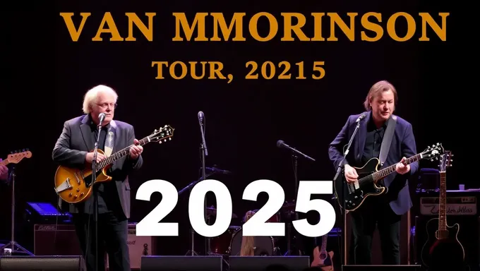 Horario del Tour de Van Morrison para el Año Próximo