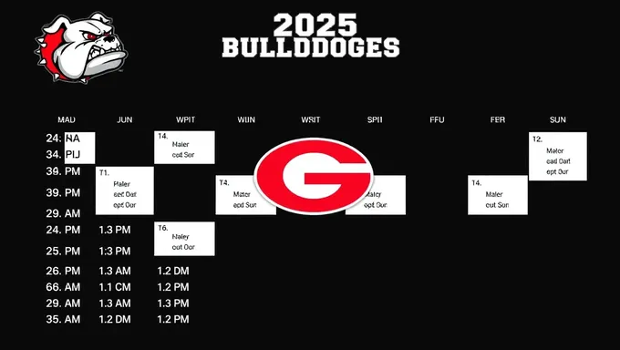 Horario gratuito del equipo de fútbol de Georgia Bulldogs 2025 disponible ahora