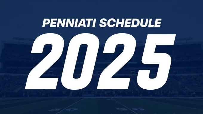 Horario oficial de Penn State 2025 lanzado en línea