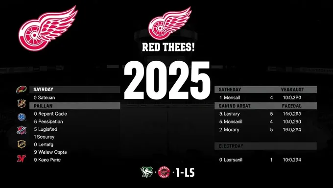 Horario y boletos de Detroit Red Wings 2025-2025