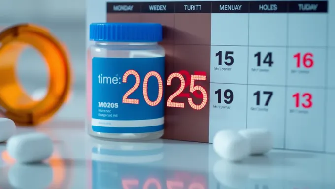 Horario y calendario de medicación para 2025