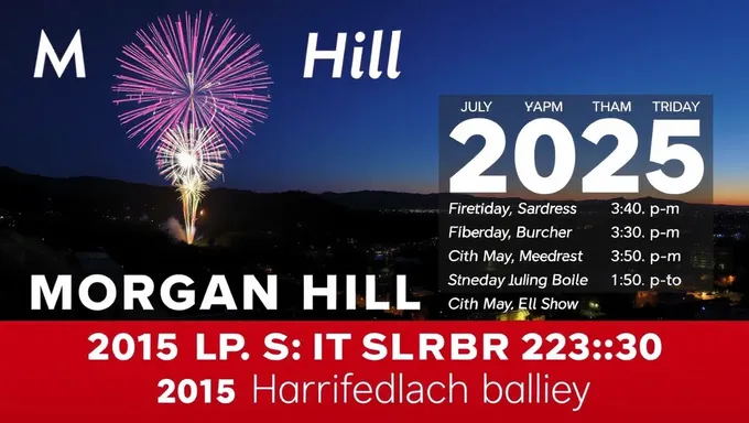 Horarios de Fuegos Artificiales de Morgan Hill 2025 Fechas Importantes