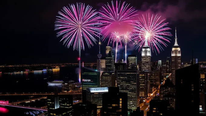 Horarios y ubicaciones de los fuegos artificiales de Nueva York 2025