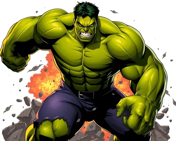 Hulk Png: Gigante Verde Hulk Png de Imagen