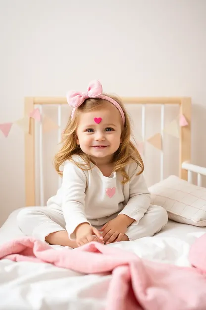 Hábitos de dormir nocturnos de niña en cama de bebé