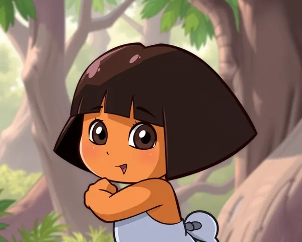 Icono PNG de Dora, de la popular serie infantil