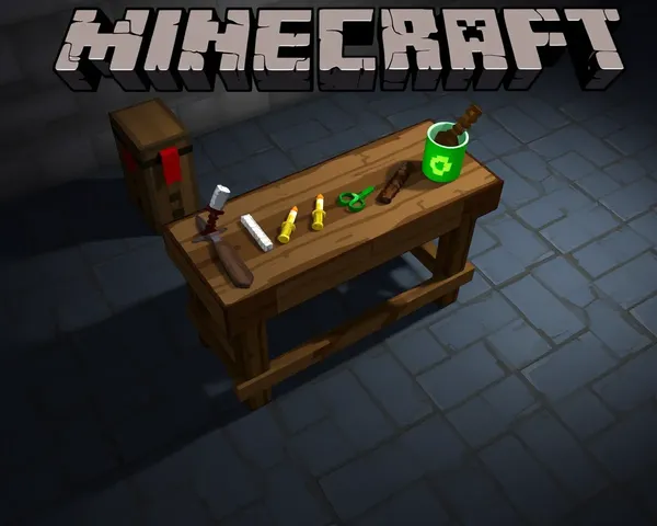 Icono PNG de mesa de crafting de Minecraft para juego de crafting