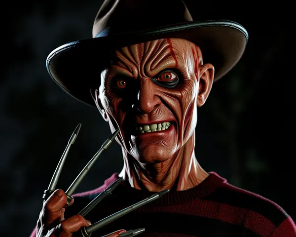 Icono de Freddy Krueger en formato PNG para fanáticos del terror