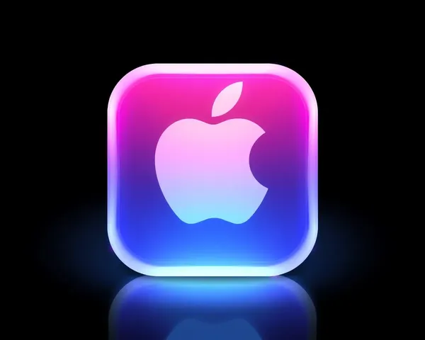 Icono de ID de manzana diseño vector 3D en formato PNG