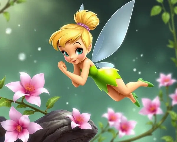 Icono de Tinkerbell diseño gráfico de arte