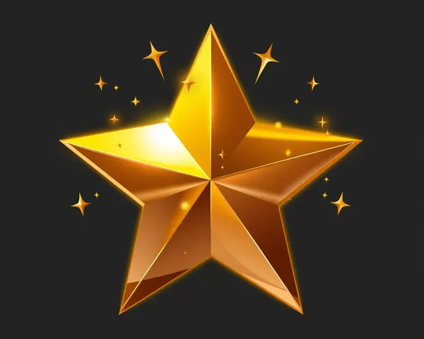 Icono de archivo PNG de formato de estrella de oro