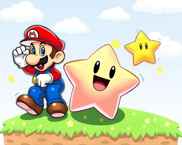 Icono de diseño de estrella de Mario PNG gratuito