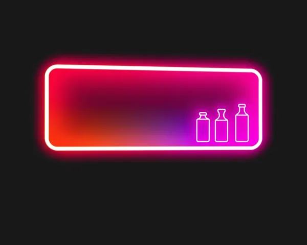 Icono de diseño gráfico PNG de barra de color neon