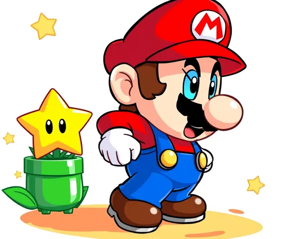 Icono de estrella de Mario PNG para arte de juego