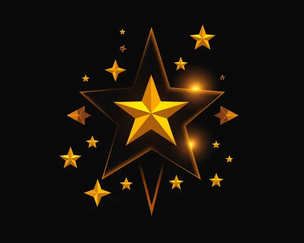 Icono de estrella de oro en formato de archivo de imagen PNG