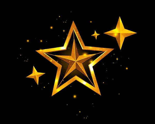 Icono de estrella de oro en formato de imagen PNG