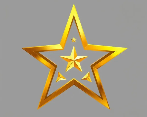 Icono de estrella de oro en formato de imagen PNG