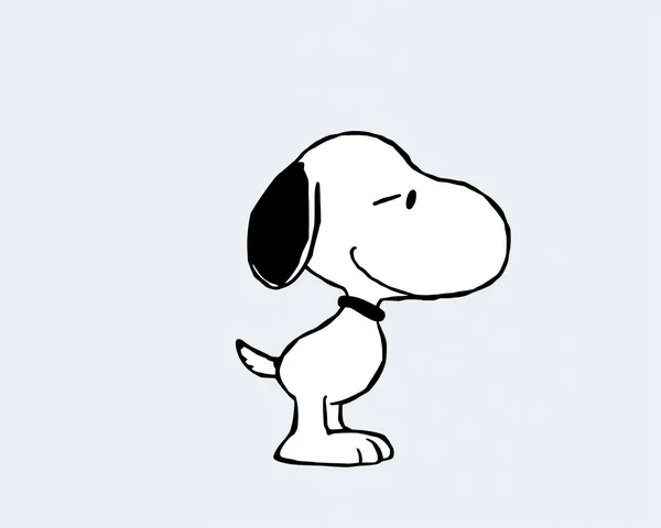 Icono de imagen de carácter Snoopy en formato de archivo PNG