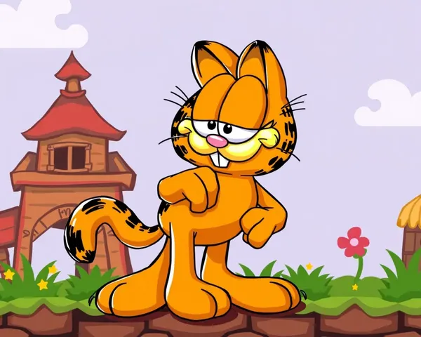 Icono de juego de video de Garfield encontrado en formato PNG