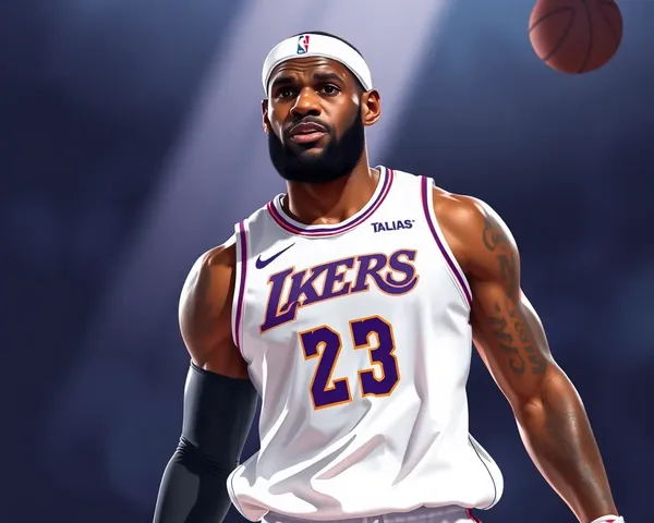 Icono de jugador de baloncesto animado de Lebron PNG