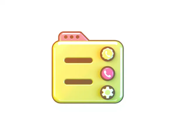 Icono de sidebar personalizado PNG con gráficos 3D requeridos