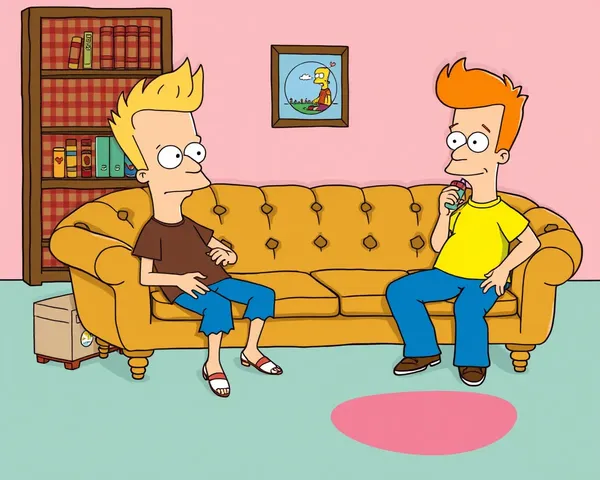 Icono de sofá de Beavis y Butt-Head en formato PNG