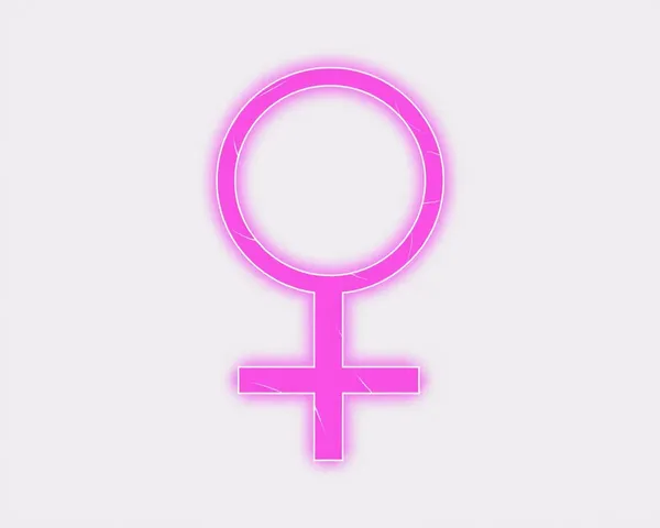 Icono de símbolo femenino rosa PNG transparente