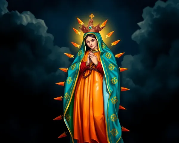 Iconografía de la Virgen de Guadalupe PNG explicada