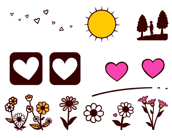 Iconos de memoria con amor: un memorial en formato PNG