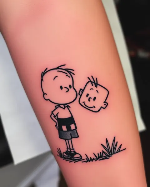 Ideas de Diseño de Tatuaje Calvin y Hobbes