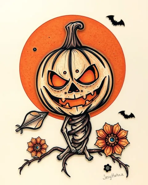 Ideas de Tatuaje de Calabaza de Halloween para Hombres y Mujeres