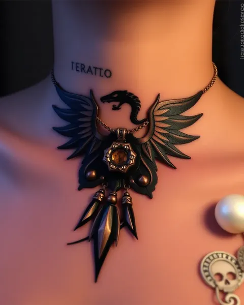 Ideas de Tatuaje de Collar Único para Mujeres