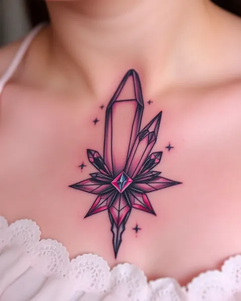 Ideas de Tatuaje de Cristal: Diseños de Arte Corporal Creativos