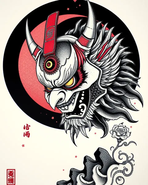 Ideas de Tatuaje de Hannya para Piezas de Manga y Espalda