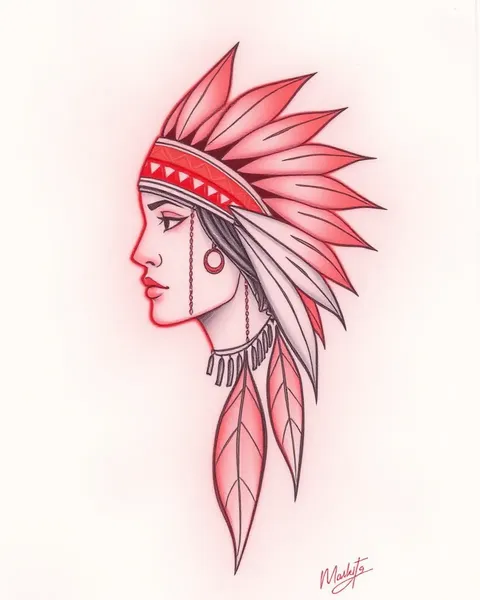 Ideas de Tatuajes Indios Rojos para el Arte Corporal Perfecto