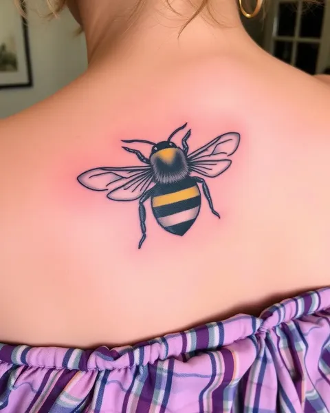 Ideas de Tatuajes de Abeja que Incluyen Diseños de Abeja Abeja