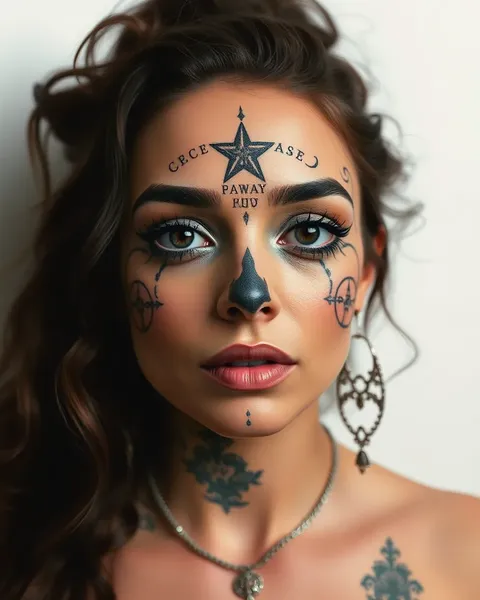 Ideas de Tatuajes de Cara Abstractas para la Expresión Creativa