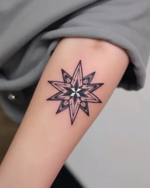 Ideas de Tatuajes de Estrellas para Arte de Brazo y Espalda