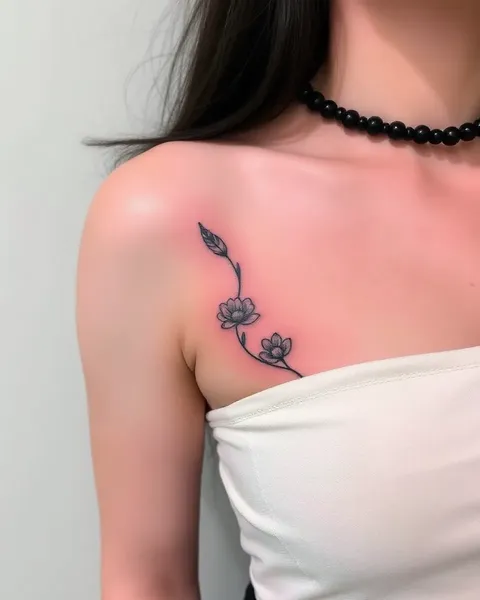 Ideas de Tatuajes de Línea Elegantes para Looks Sofisticados