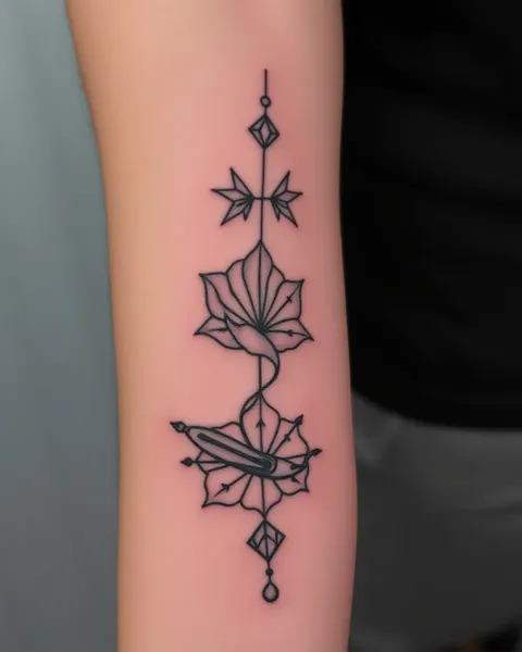 Ideas de Tatuajes de Línea Simbólica para Tinta Significativa