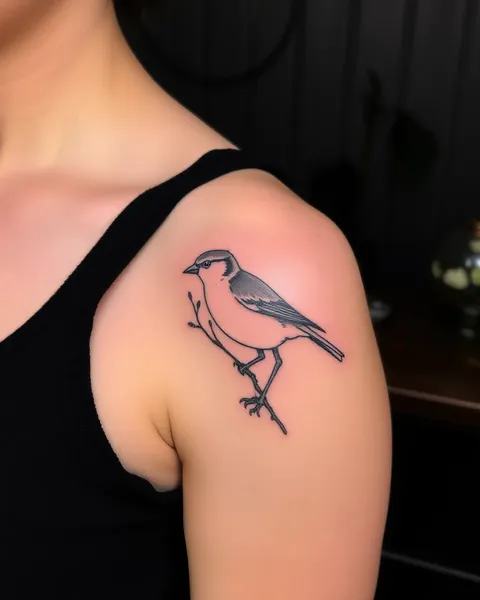 Ideas de Tatuajes de Pájaros Pequeños y Adorables para Mujeres