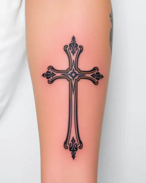 Ideas de Tatuajes de Tres Cruces para la Parte Superior de la Espalda