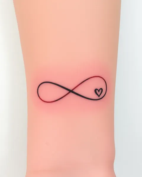 Ideas de diseño de tatuaje con símbolo de infinito y nombre