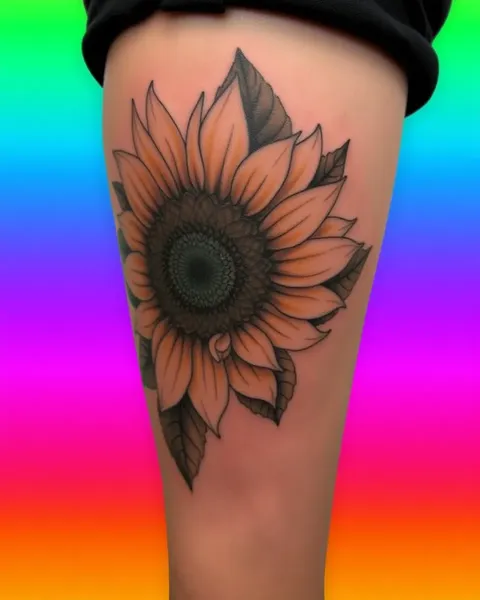 Ideas de diseño de tatuaje de girasol personalizado