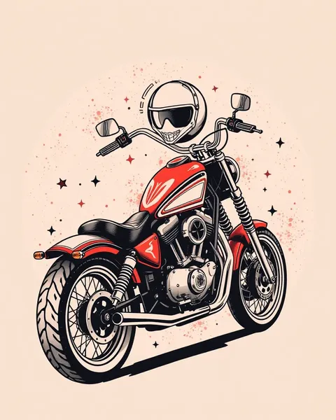 Ideas de diseño de tatuaje de motocicleta para entusiastas