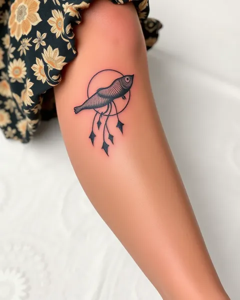 Ideas de diseño de tatuaje en pierna superior para mujeres