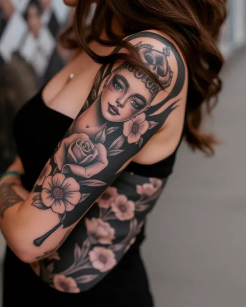 Ideas de manga de tatuajes para mujeres valientes que aumentan la confianza