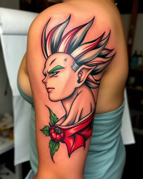 Ideas de tatuaje de Vegeta para fanáticos de la serie de anime