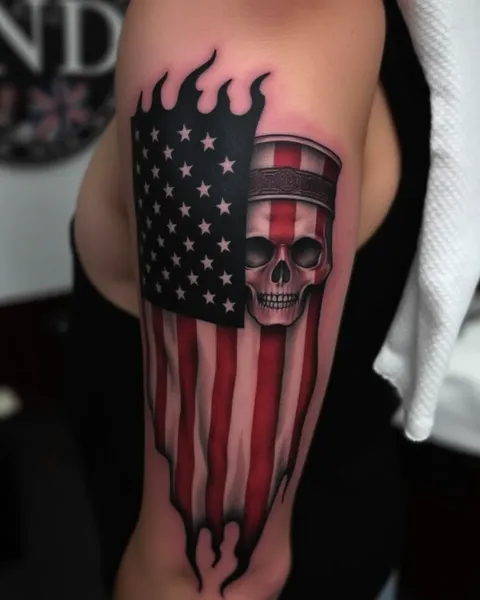 Ideas de tatuaje de bandera estadounidense para entusiastas del tatuaje patriótico