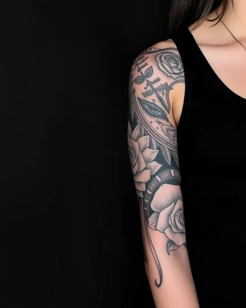 Ideas de tatuaje de brazo medio para arte de manga